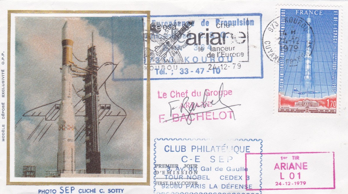 Vol L01 du 24/12/1979 (signée Chef du Groupe Ariane)