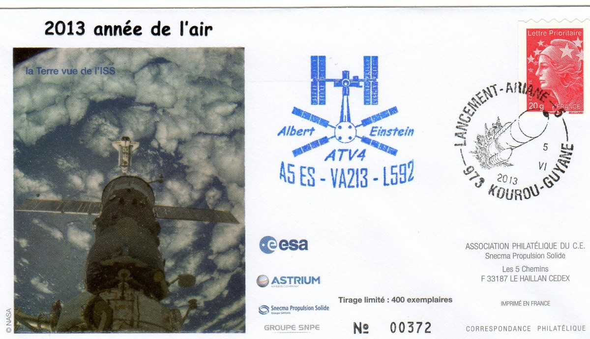 Vol 213 du 05 Juin 2013 - ATV 4 Albert Einstein