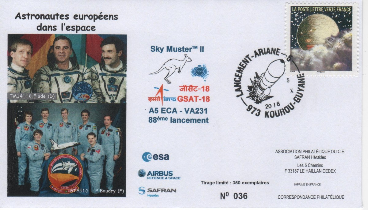 Vol VA231 du 05 Octobre 2016