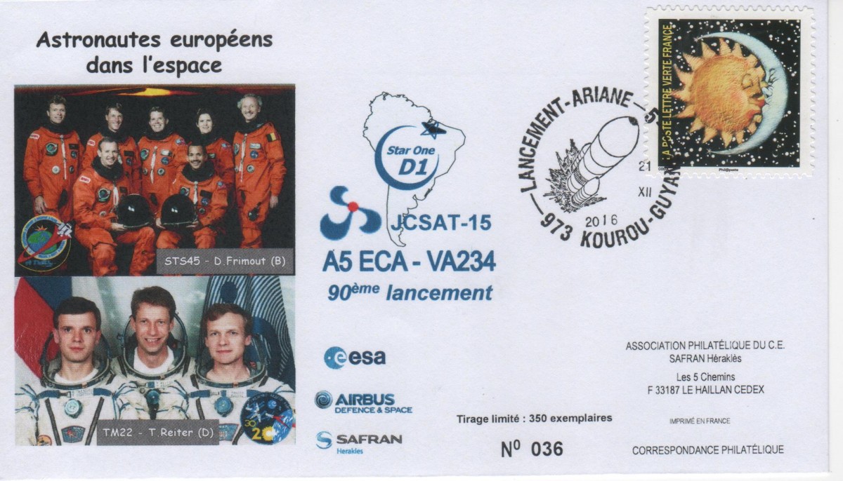 Vol VA234 du 21 Décembre 2016