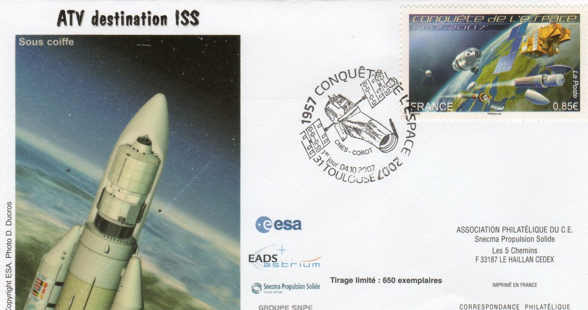 Document - 04 Octobre 2007 - 1er jour timbre conquête de l'espace