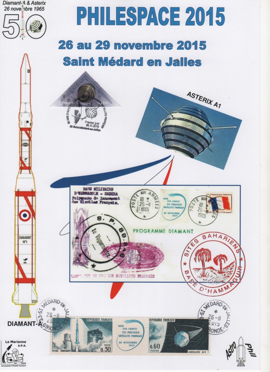 Document - 26 Novembre 2015 - Cinquantenaire du lancement du premier satellite Français ASTERIX