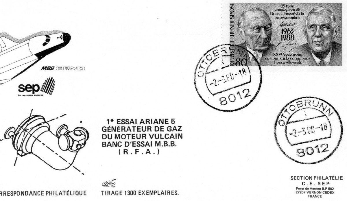 Développement Ariane 5 Essai générateur Gaz - 02 Mars 1988 -