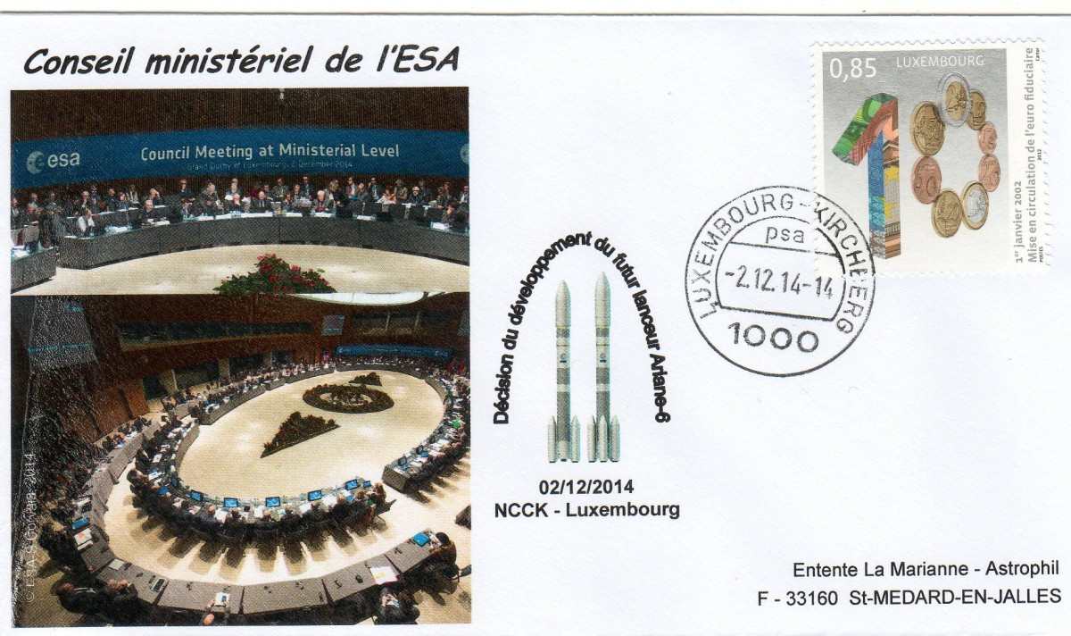 Décision Politique Ariane 6 - Vega C - 02 Décembre 2014 Conseil Ministériel de l'ESA (Luxembourg)