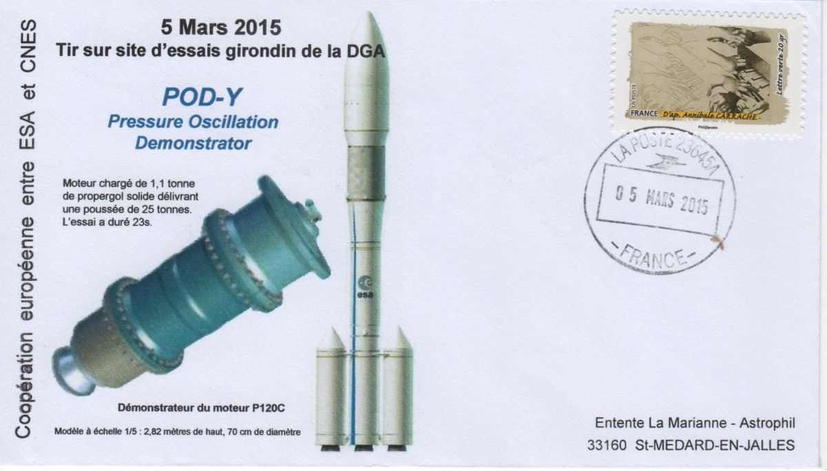 Développement Ariane 6 - 05 Mars 2015 Essai POD-Y