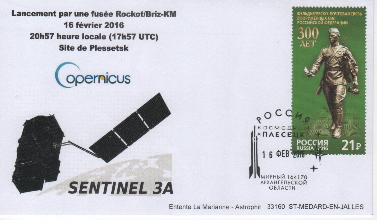 Spatial - 16 Février 2016 - Lancement Rockot/Briz-KM - Sentinel 3A