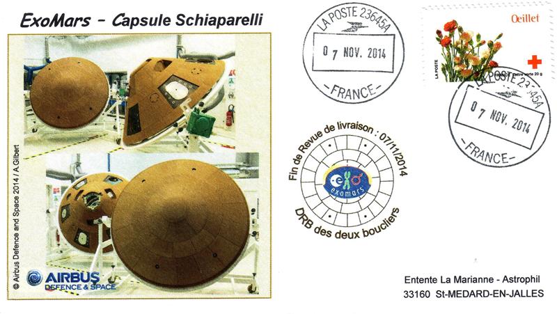 Spatial - 07 Novembre 2014 - Revue de qualification capsule Schiaparelli - Exomars