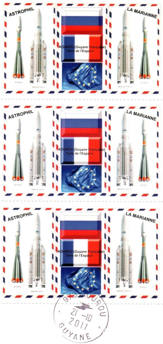 Document - Triptyque - Premier Lancement de Soyouz à Kourou