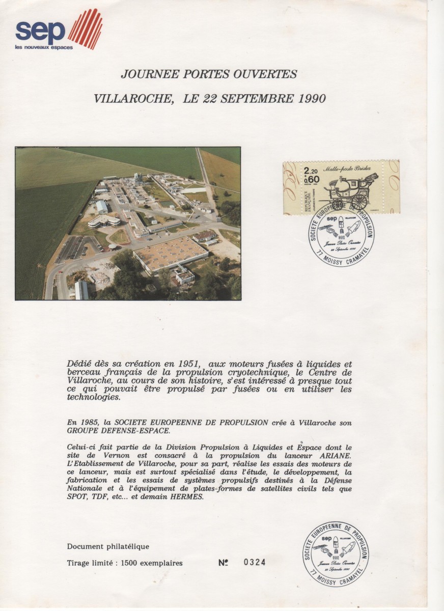 Divers : Portes ouvertes SEP Villaroche 22 Septembre 1990