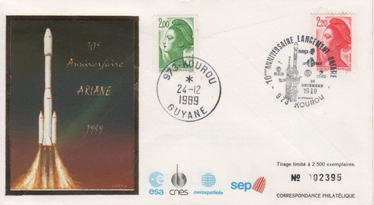 Document : Ariane 10ème anniversaire - Kourou 24 Décembre 1989