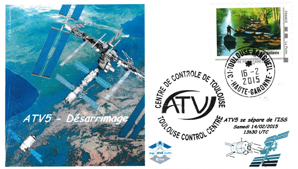 Vol 219 - ATV 5 - 16 Février 2015 - Désarrimage de l'ISS