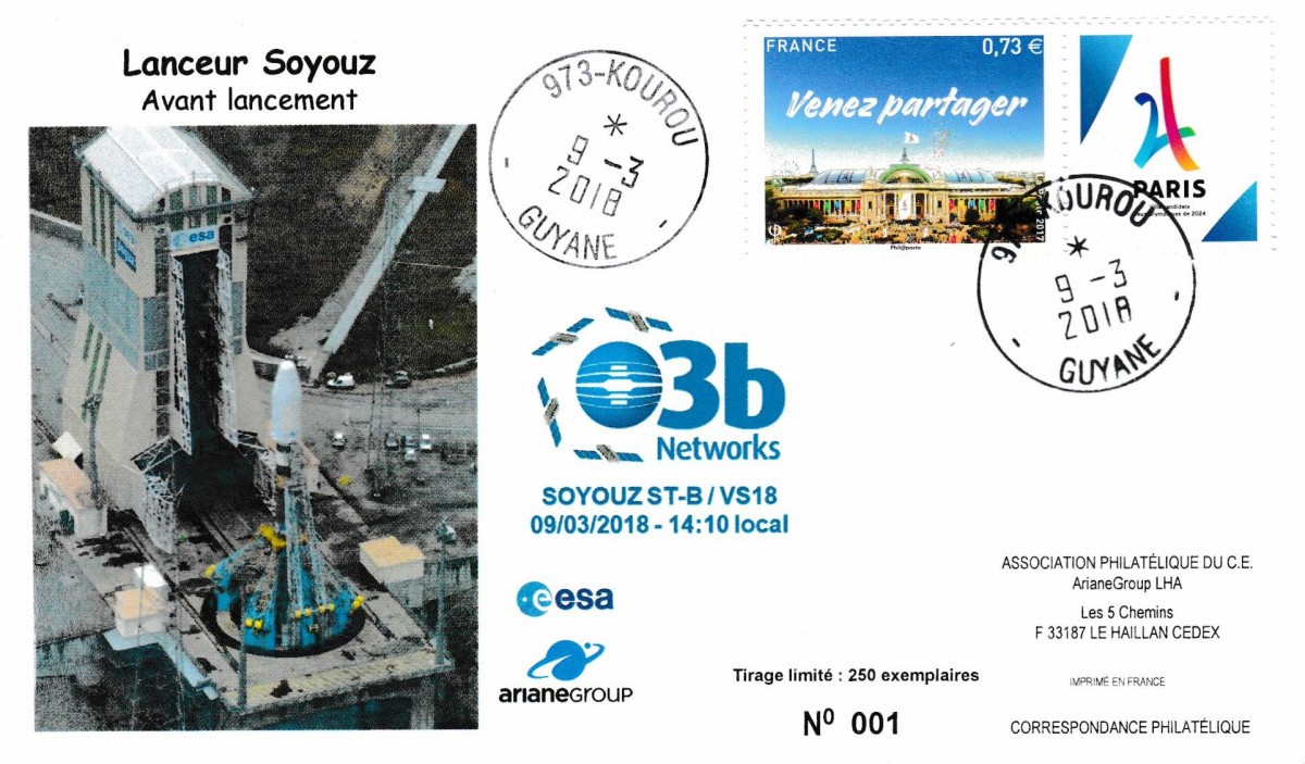 Lancement SOYOUZ VS18 du 09 Mars 2018