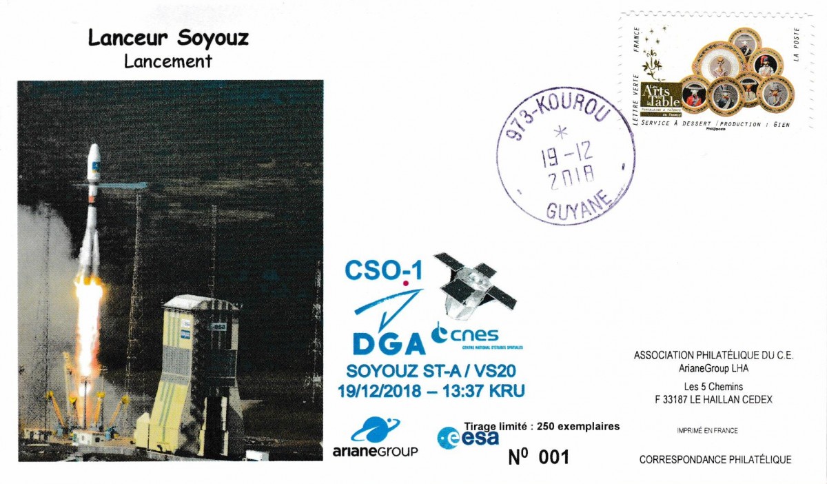 Lancement Soyouz VS20 le 19 Décembre 2018