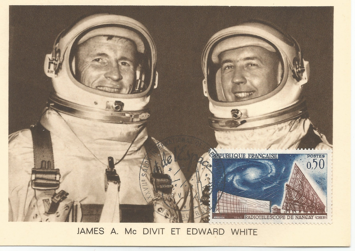 27ème Salon du Bourget 26 Mai 1967 - Carte Postale équipage Gémini 4