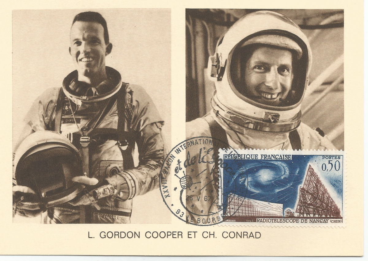 27ème Salon du Bourget 26 Mai 1967 - Carte Postale équipage Gémini 5