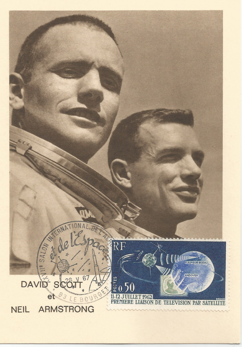 27ème Salon du Bourget 26 Mai 1967 - Carte Postale équipage Gémini 8