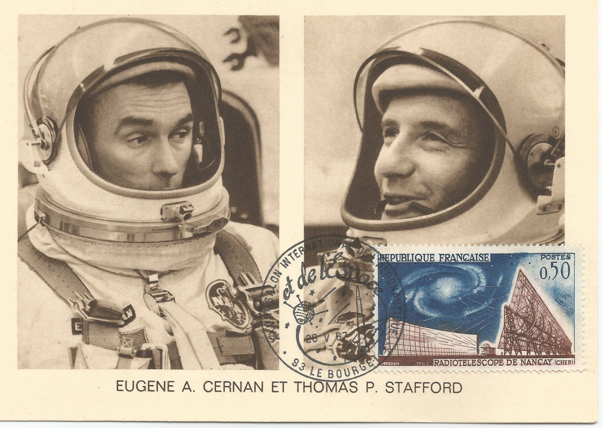 27ème Salon du Bourget 26 Mai 1967 - Carte Postale équipage Gémini 9