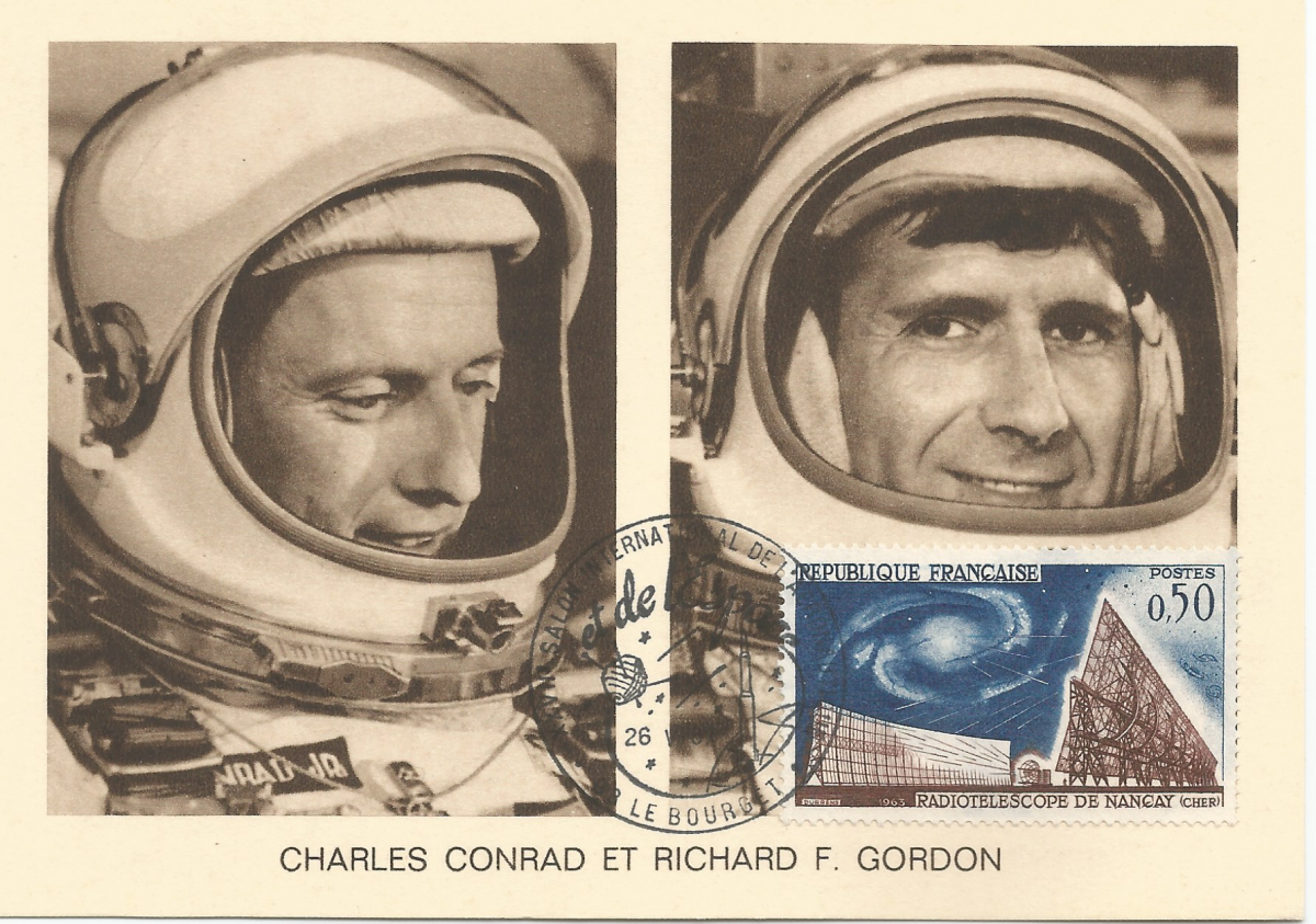 27ème Salon du Bourget 26 Mai 1967 - Carte Postale équipage Gémini 11