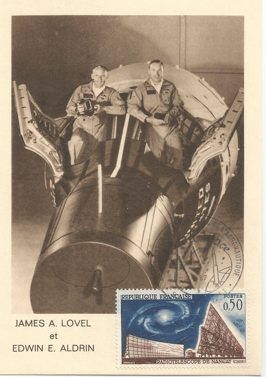 27ème Salon du Bourget 26 Mai 1967 - Carte Postale équipage Gémini 12