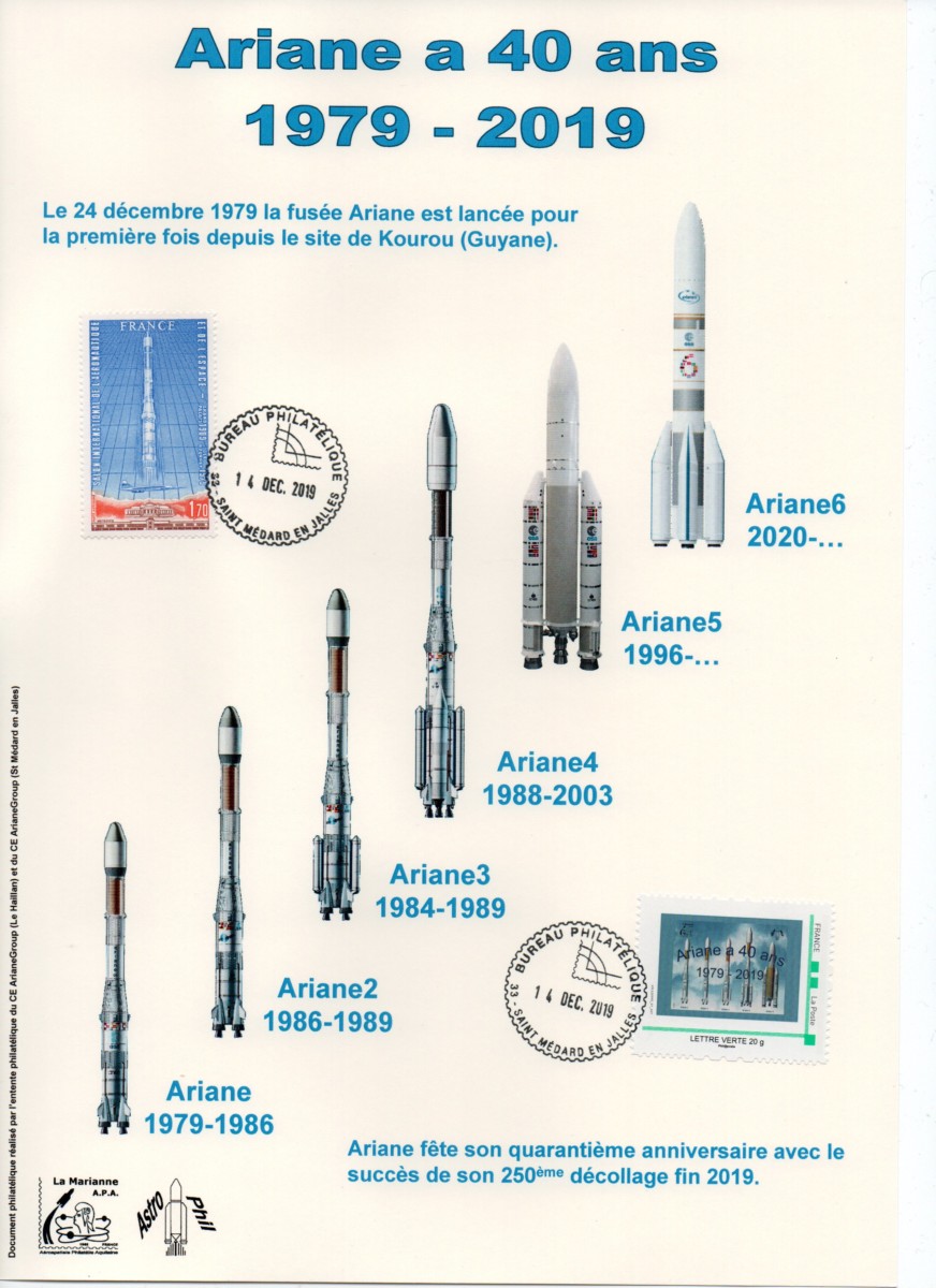 40ème anniversaire premier lancement d'Ariane - Exposition Saint Médard en Jalles 14 Décembre 2019