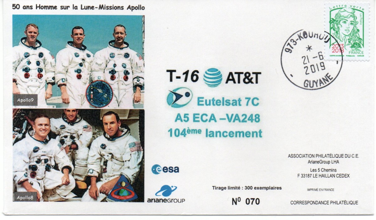 Lancement Ariane 5 vol VA 248 - 20 Juin 2019 - 18h45 hl -