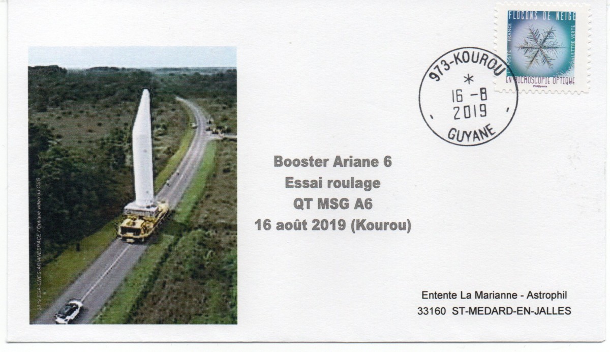 Ariane 6 - Essais de transport des boosters et résistance du pont - 16 Aout 2019