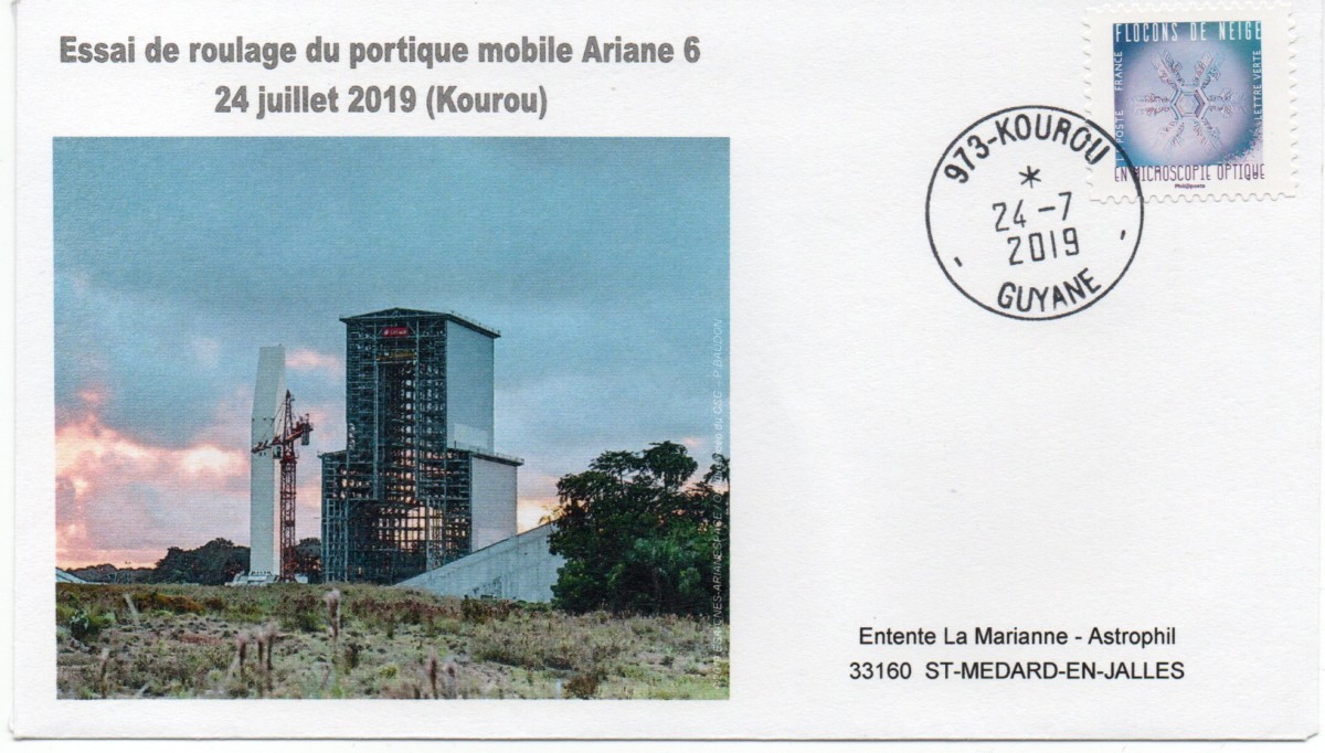 Ariane 6 - Essais de roulage portique ELA4 - 24 Juillet 2019