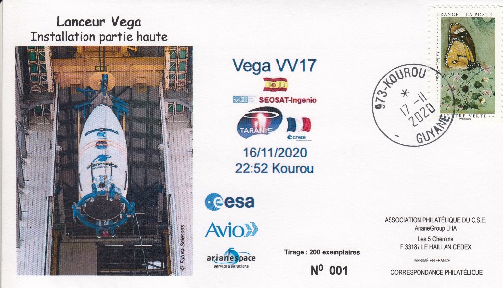 Lancement VEGA - Vol VV17 - Le 16 Novembre 2020 - 22h52 Kourou