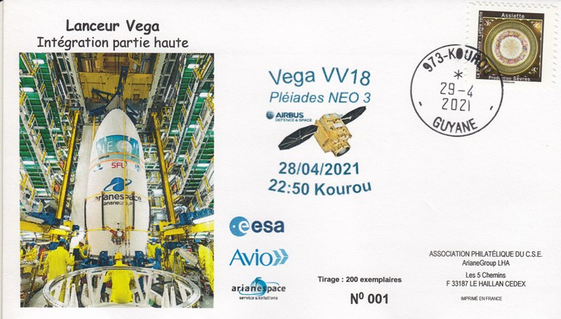Lancement VEGA - Vol VV18 - Le 28 Avril 2021 - 22h50 Kourou.