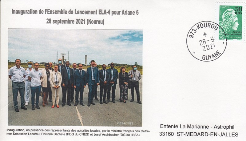 Ariane 6 - Inauguration de l'Ensemble de Lancement ELA-4 - Kourou 28 Septembre 2021