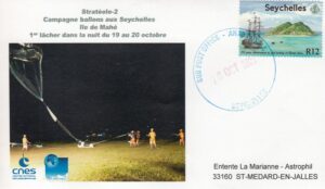 Campagne ballons Seychelles - Stratéole 2 - Ile Mahé premier lâcher 19 Octobre 2021