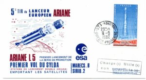 Ariane L05 - Start 09/09/1982 - Enveloppe club ESA - C 19