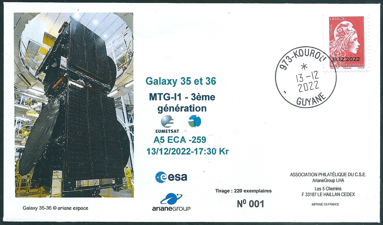 Lancement Ariane 5 ECA - VA259 - 13 Décembre 2022 - Kourou 17h30 hl.