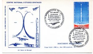 33ème salon du Bourget - 50ème anniversaire traversée Atlantique Nord - 16 Juin 1979 - Enveloppe C 27
