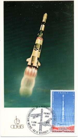 Salon International de l'aéronautique et de l'espace Le Bourget 09 Juin 1979 - premier jour du timbre - Carte postale C 27