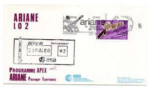 Lancement Ariane L02 - Kourou 23 Mai 1980 - Enveloppe club ESA - C 28