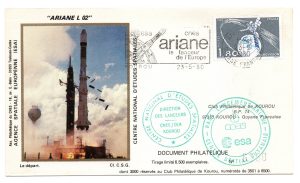 Lancement Ariane L02 - Kourou 23 Mai 1980 - Enveloppe Club du CNES - C 28
