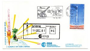 Lancement Ariane L04 - Kourou 19 Décembre 1981 - Enveloppe Club ESA - C29