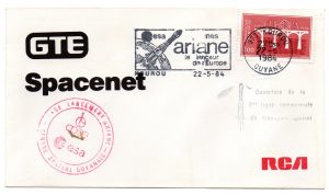 Lancement Ariane V9 - Kourou le 22 Mai 1984 - Enveloppe Club RCA - C29
