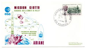 Lancement Ariane V14 - Kourou le 02 Juillet 1985 - Enveloppe Club ESA - C29