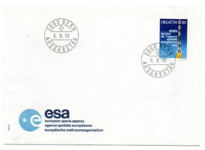 ARIANE - timbre 1er jour Suisse - Env ESA Berne Helvetie - C 33