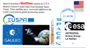 27 Avril 2024 - Lancement par SpaceX par un Falcon 9 de deux satellites Galileo (ESA) FM 25 et 27