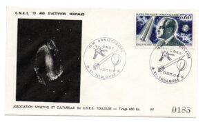 10ème Anniversaire du CNES 23/09/1972 – Enveloppe CNES - C35