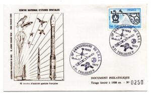 15ème Anniversaire du CNES 16/04/1977 - Enveloppe CNES - C35