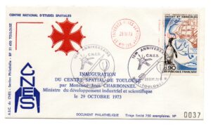 10ème Anniversaire du CNES - 23/09/1972 - Enveloppe CNES - C35