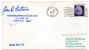 Lancement Apollo 15 – Suivi Radar Base CAVEY PR 26/07/1971 – C38 - Réf 9030015