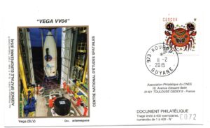 Lancement VEGA - VV04 - Kourou 11/02/2015 – Enveloppe CNES – C 45 - 9200021