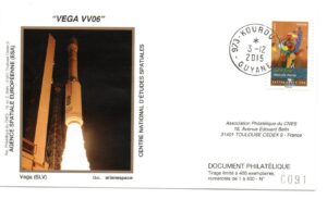 Lancement VEGA - VV06 - Kourou 03/12/2015 – Enveloppe CNES – C 45 - 9200023