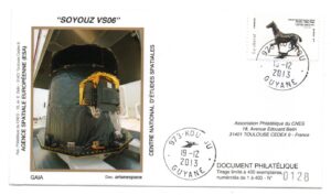 Lancement Soyouz - VS06 – Kourou 19/12/2013 - Enveloppe CNES - C46 - Réf 9300012