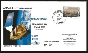 Lancement Kourou Ariane 6 - VA 264 - 12 Aout 2025 21h37 Heure Locale - 2ème vol Commercial - Réf 1264000